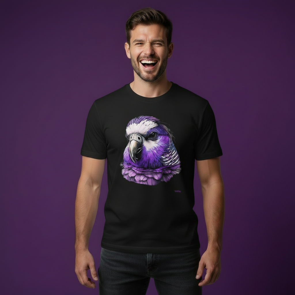 Budgie T-Shirt Large Front Print 1