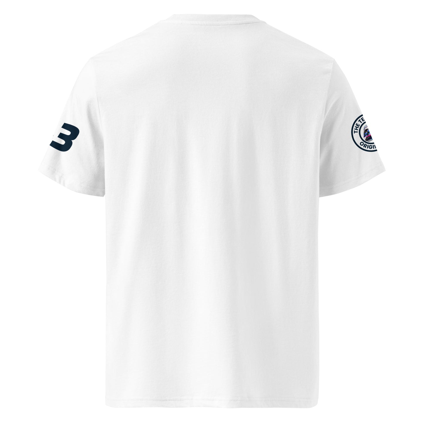 View the rear of the white Franco Colapinto "Cola Pinto" T-Shirt. A must-have for any F1 fan and petrol head.