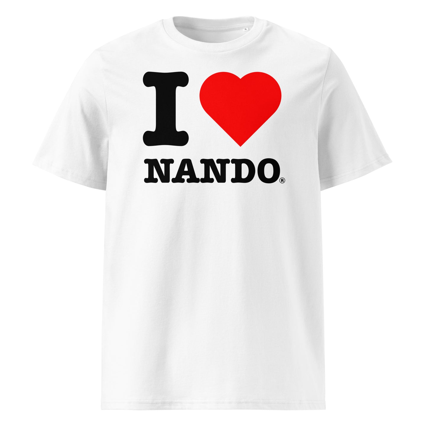 Bold red heart and NANDO print – perfect for fans of the Spanish F1 icon.