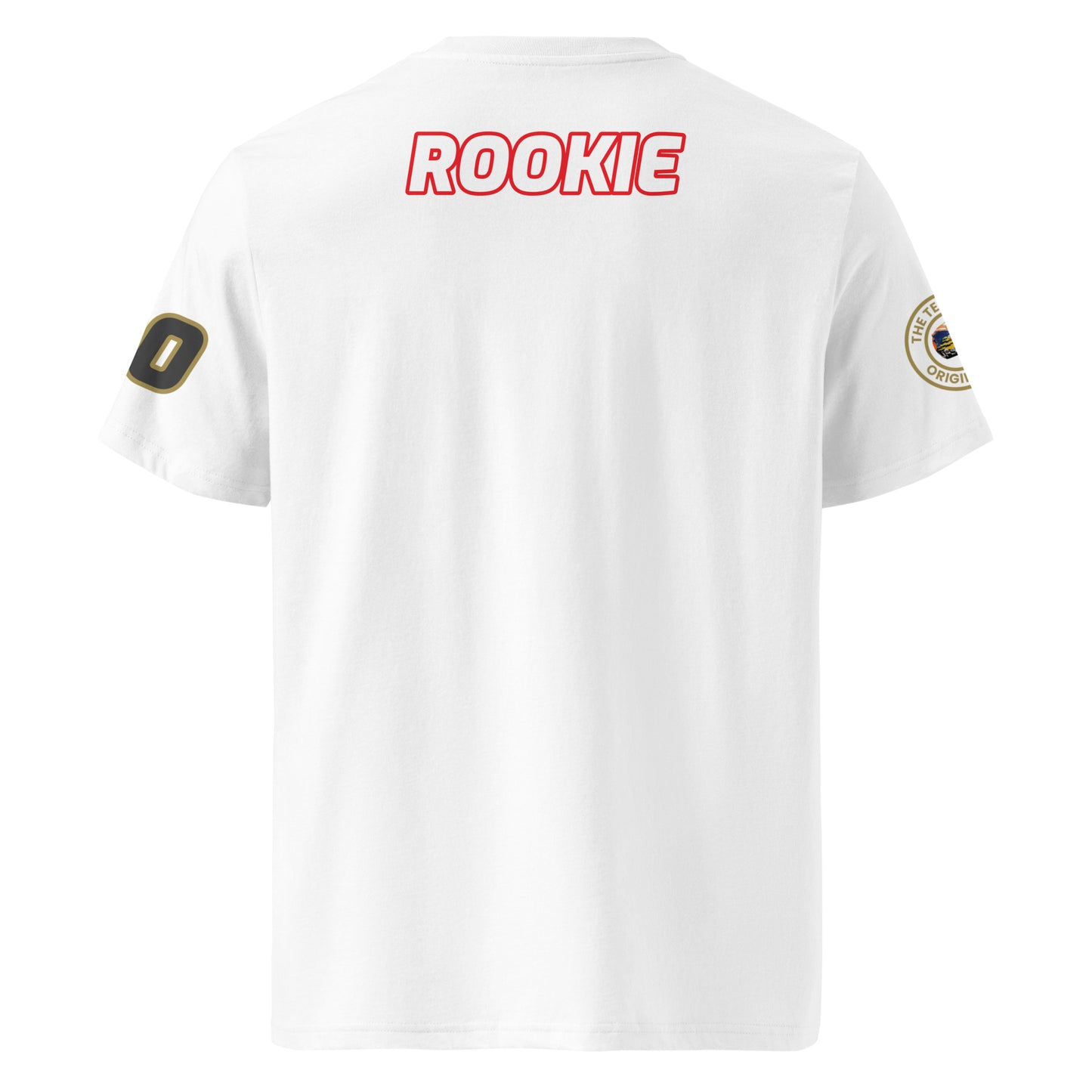 Rear view of the Karun Chandhok T-Shirt in white, offering a full look at the stylish design.
