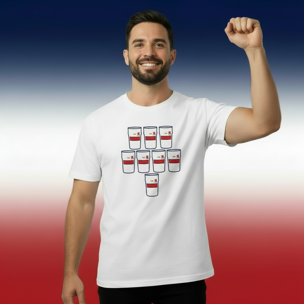 Old Wesley RFC Scrum Down Down Pints T-Shirt