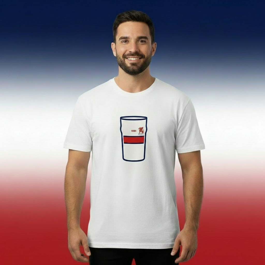 Old Wesley Mega Pint Rugby T-Shirt