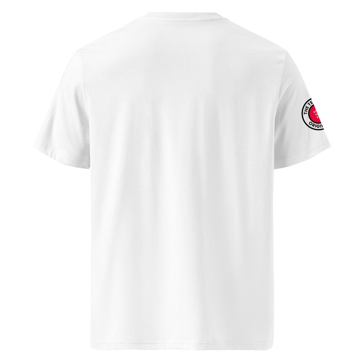 Explore the rear view of our Cold Start White T-Shirt, perfect for car enthusiasts and petrolheads.