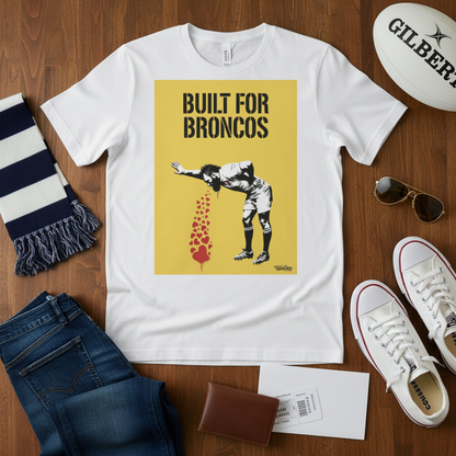 BUILT FOR BRONCOS Rugby T-Shirt - Yellow