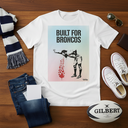 BUILT FOR BRONCOS Rugby T-Shirt - Mixed Pastel