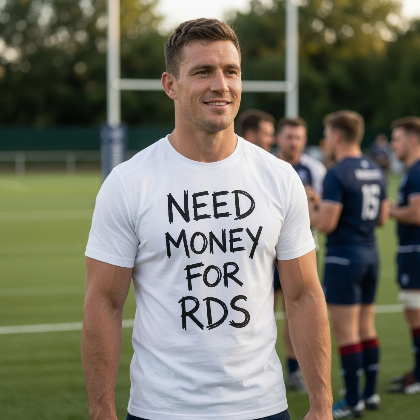 Need Money For RDS in Black White T-Shirt