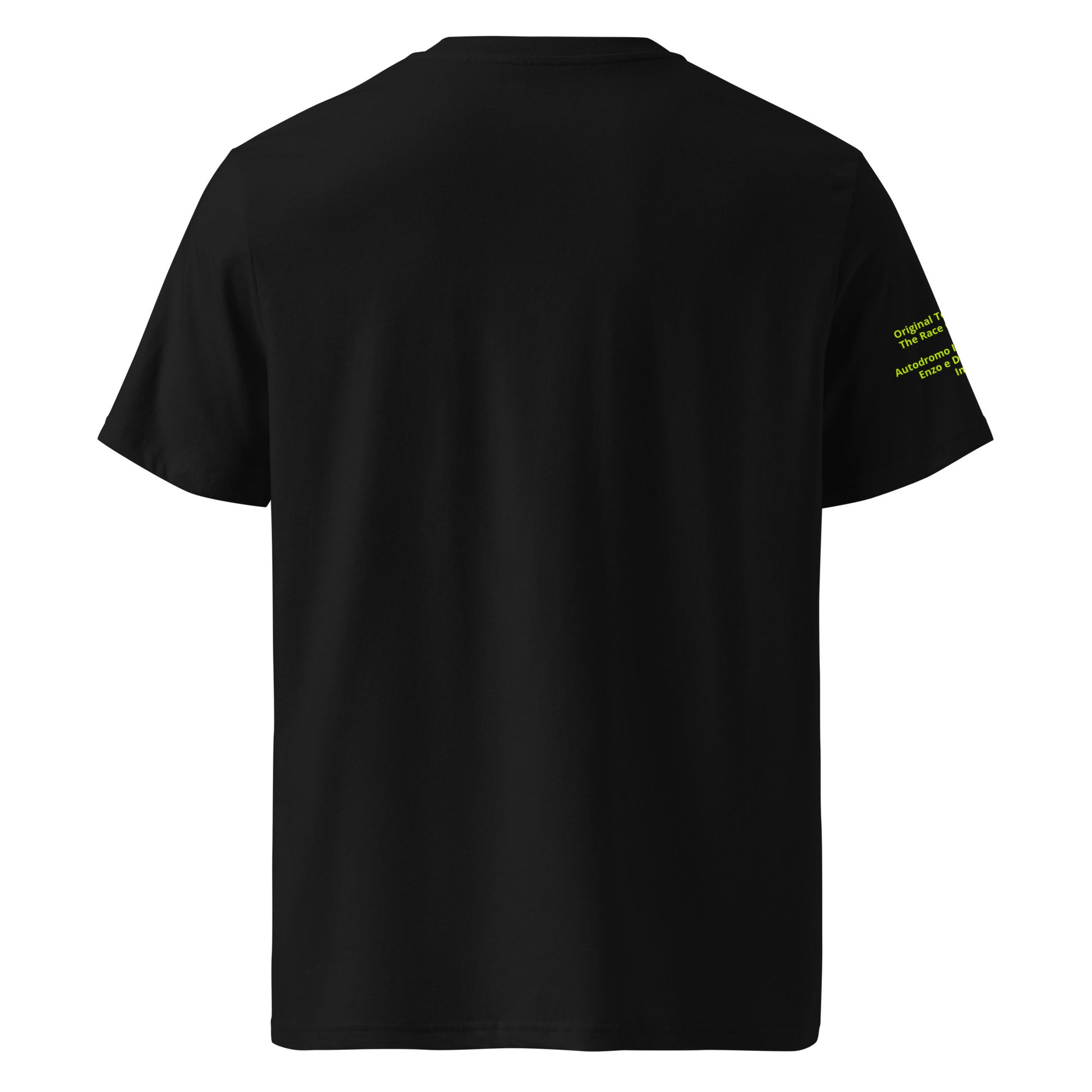 Back view of the Acque Minerali Black T-Shirt, offering a bold and stylish design.