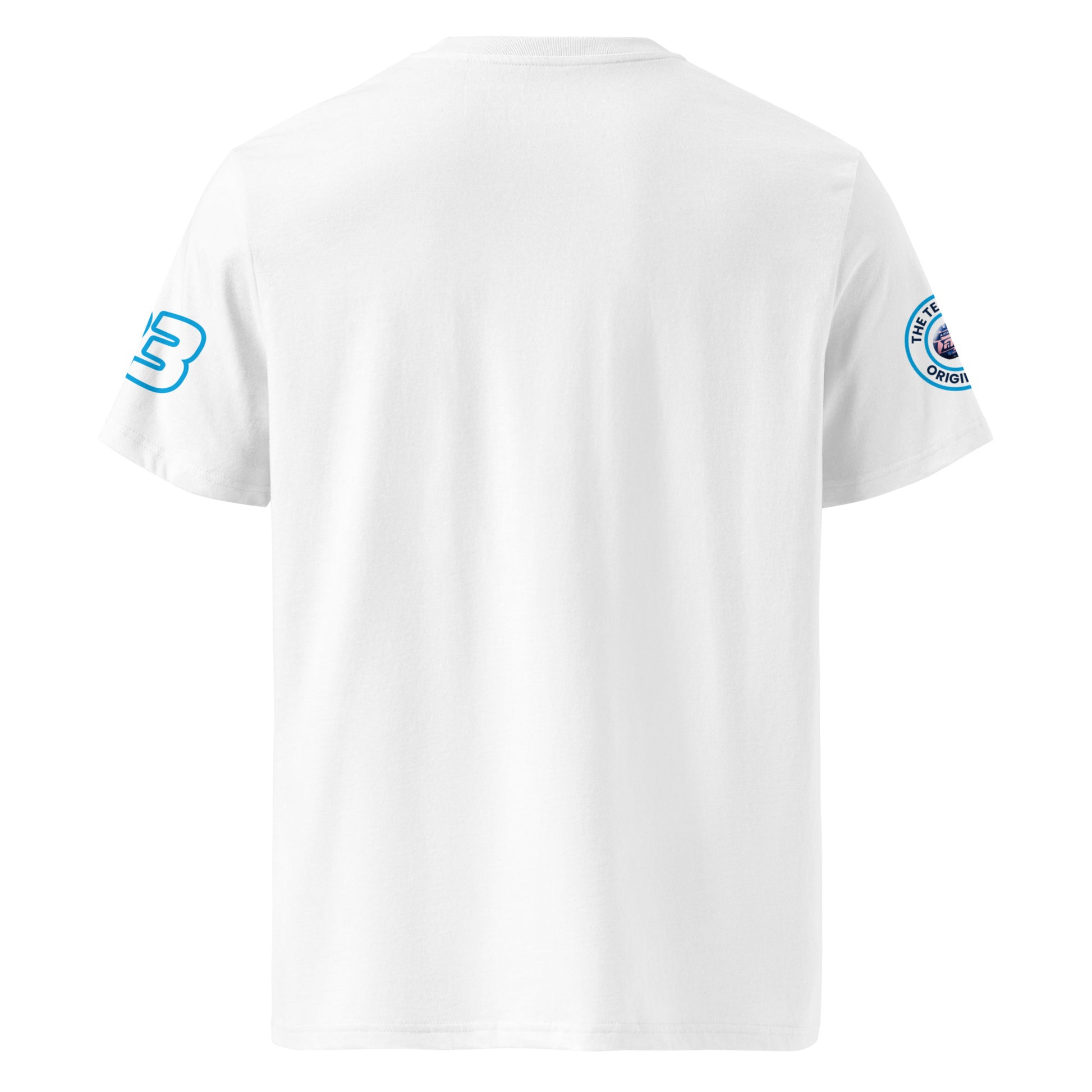 View the rear of the white Alex Albon T-Shirt. A must-have for any F1 fan and petrol head.