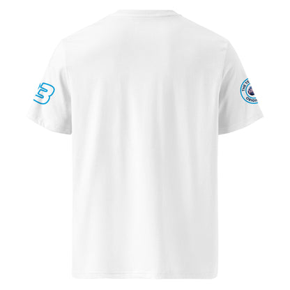 View the rear of the white Alex Albon T-Shirt. A must-have for any F1 fan and petrol head.