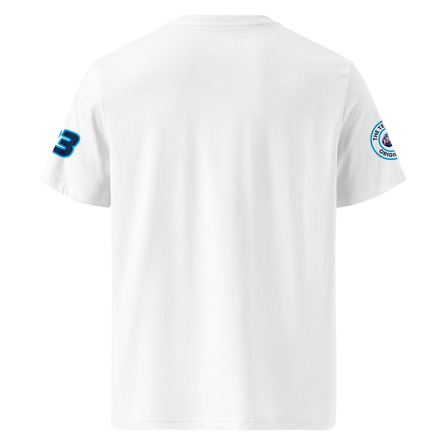 View the rear of the white Alexander Albon T-Shirt. A must-have for any F1 fan and petrol head.