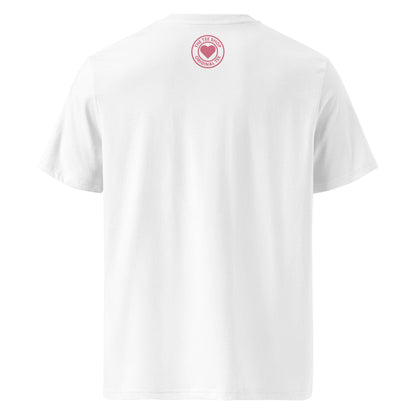 Back of the tee featuring TheTeeShop logo in Alpine pink – subtle and stylish.