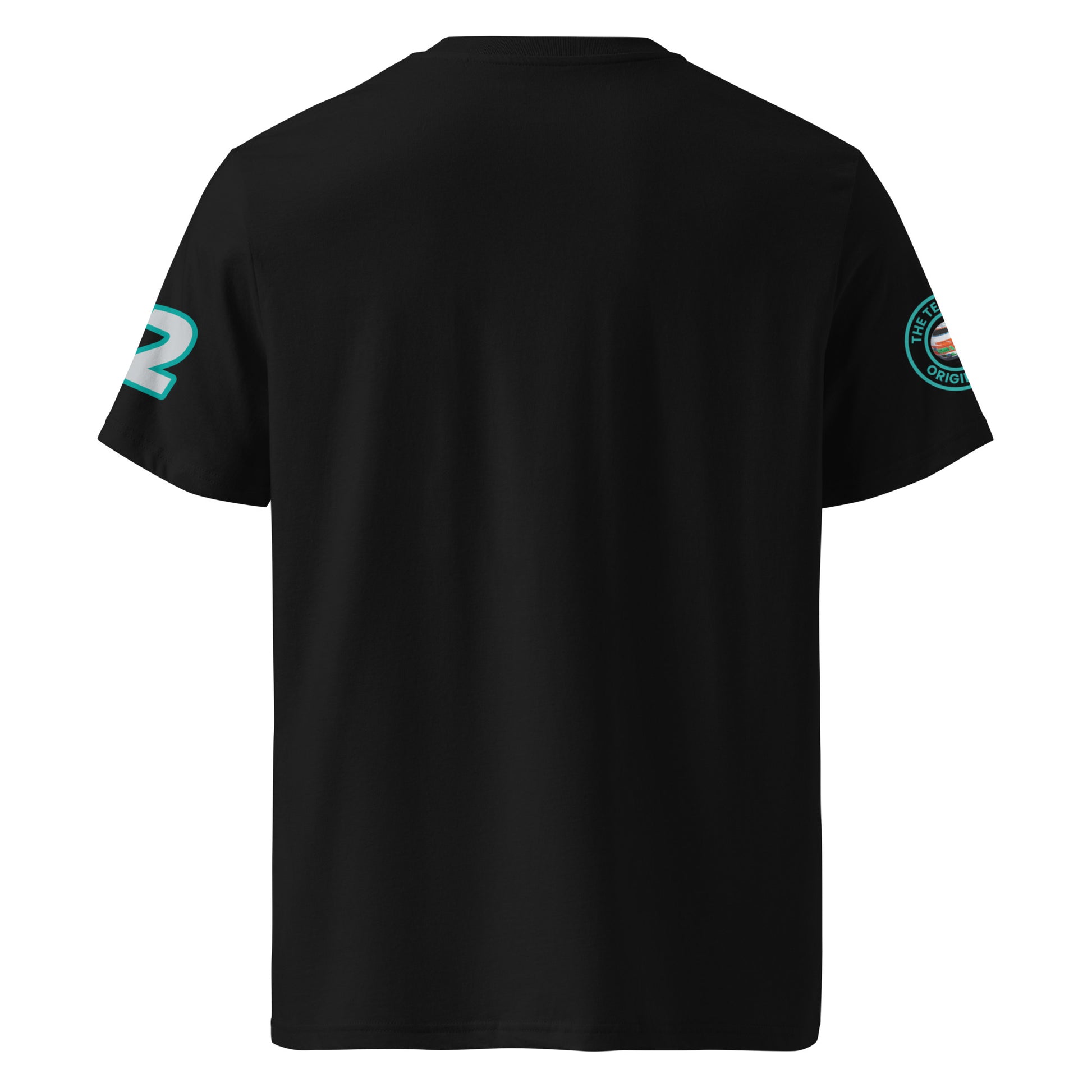 View the rear of the black Andrea Kimi Antonelli T-Shirt. A must-have for any F1 fan and petrol head.