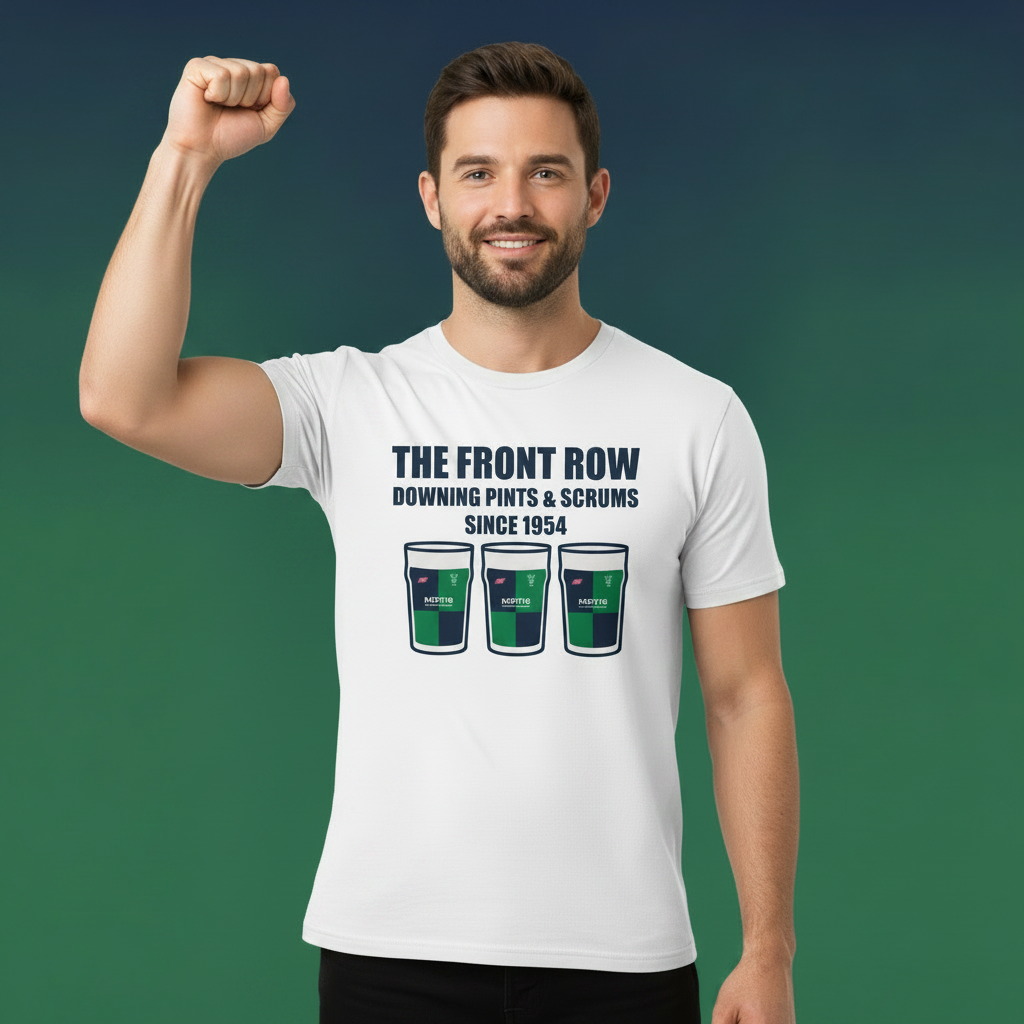 Ballynahinch RFC Rugby T-Shirt – The Front Row Downing Pints & Scrums Since 1954