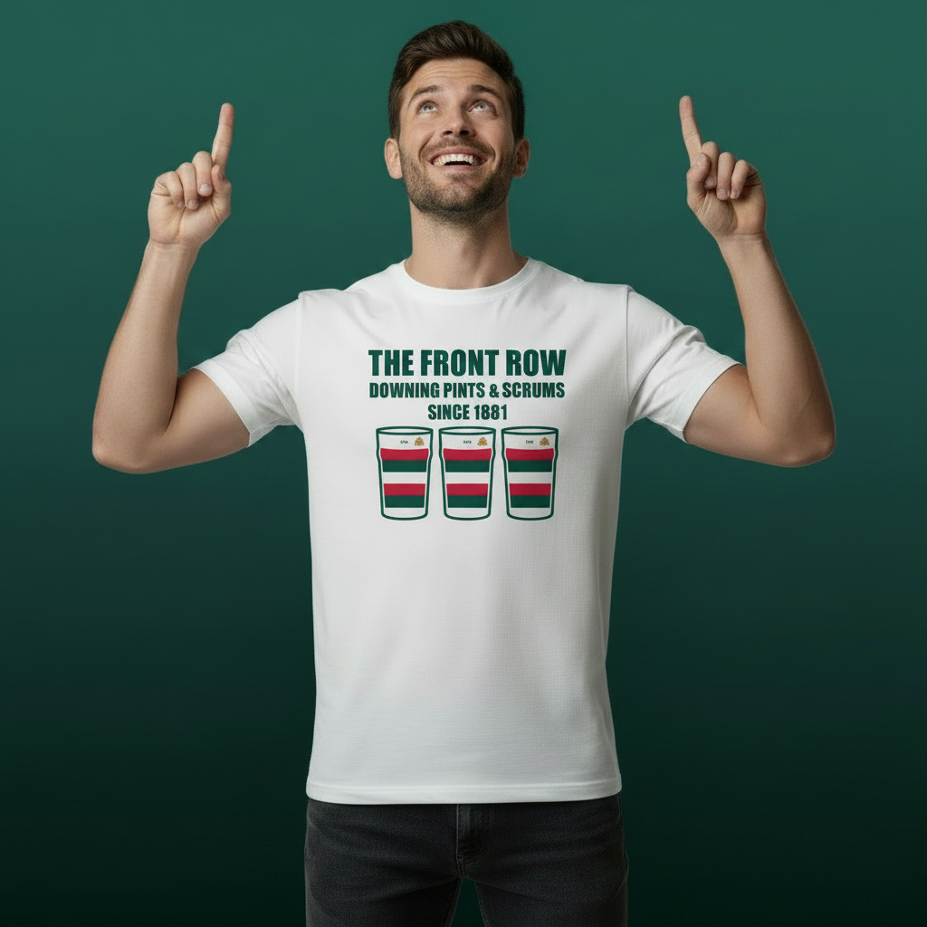 Bective Rangers FC Rugby T-Shirt – The Front Row Downing Pints & Scrums Since 1881