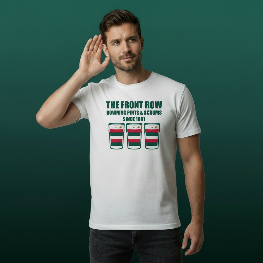 Bective Rangers FC Rugby T-Shirt – The Front Row Downing Pints & Scrums Since 1881