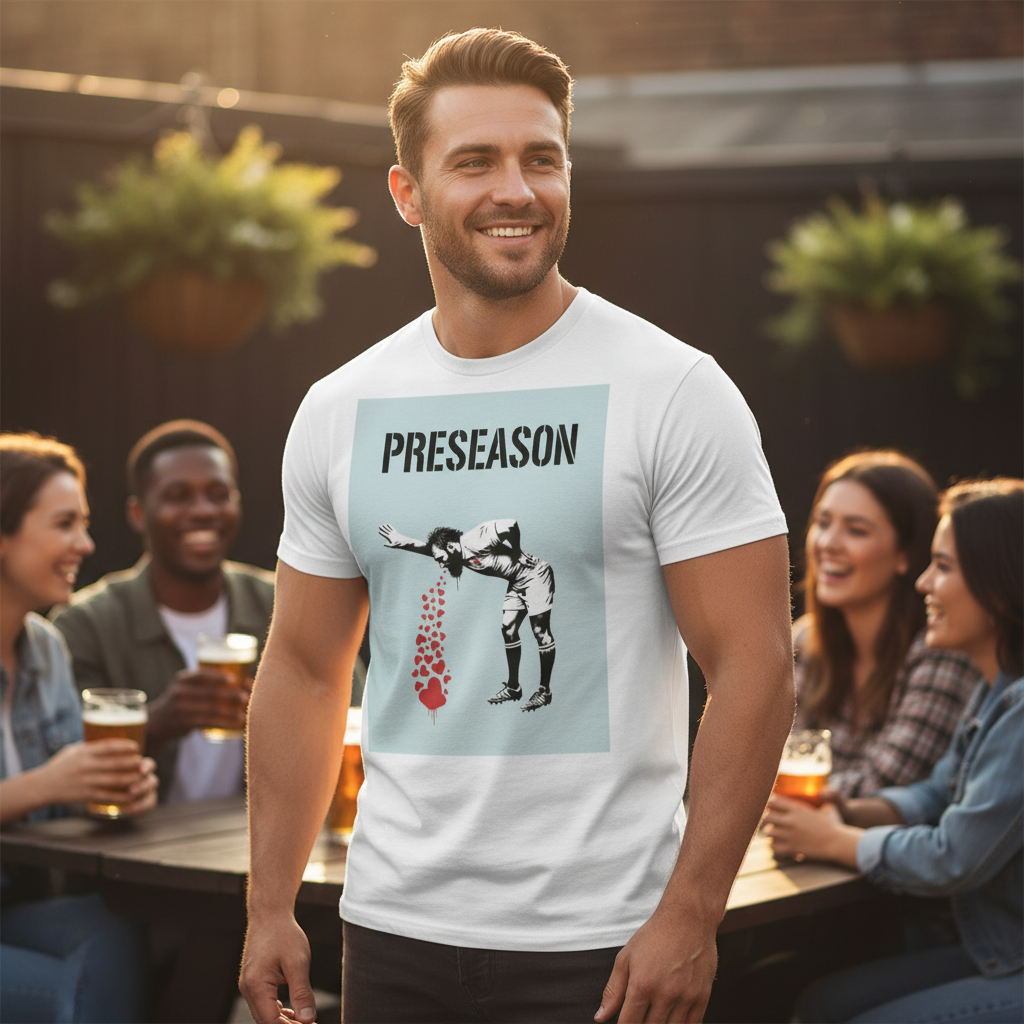 PRESEASON Rugby T‑Shirt - Light Cyan