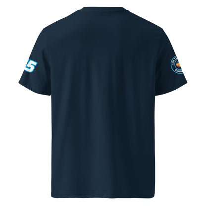 View the rear of the navy Carlos Sainz T-Shirt. A must-have for any F1 fan and petrol head.