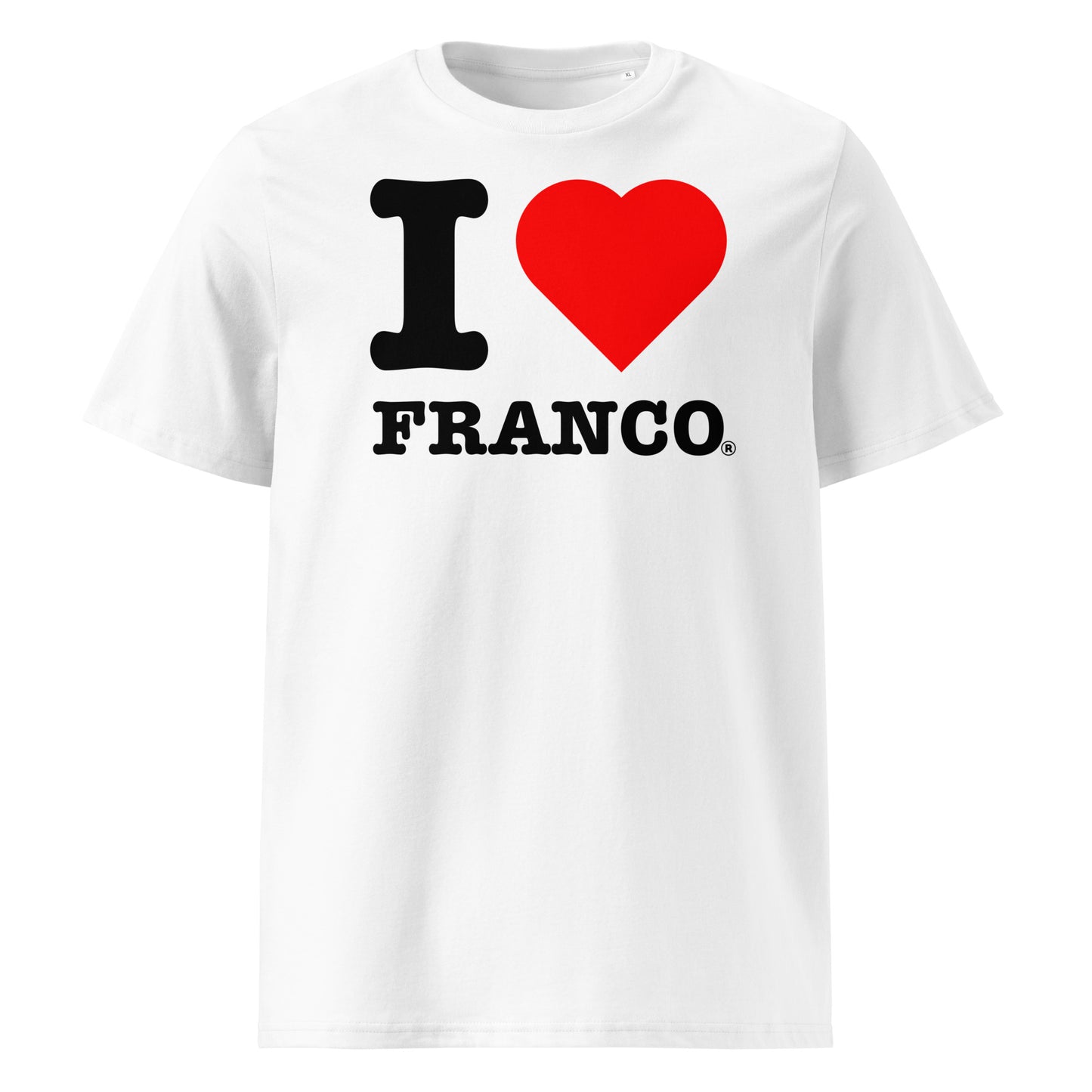Red heart and bold FRANCO print – a timeless tribute to Argentina’s F1 hopeful.