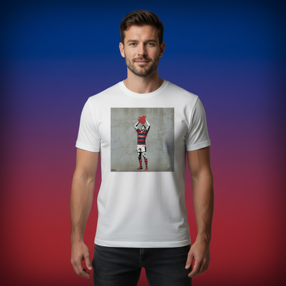 Clontarf FC Hooker Street Art Rugby T‑Shirt