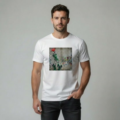 Connacht Home Lineout Street Art Rugby T‑Shirt Red Heart