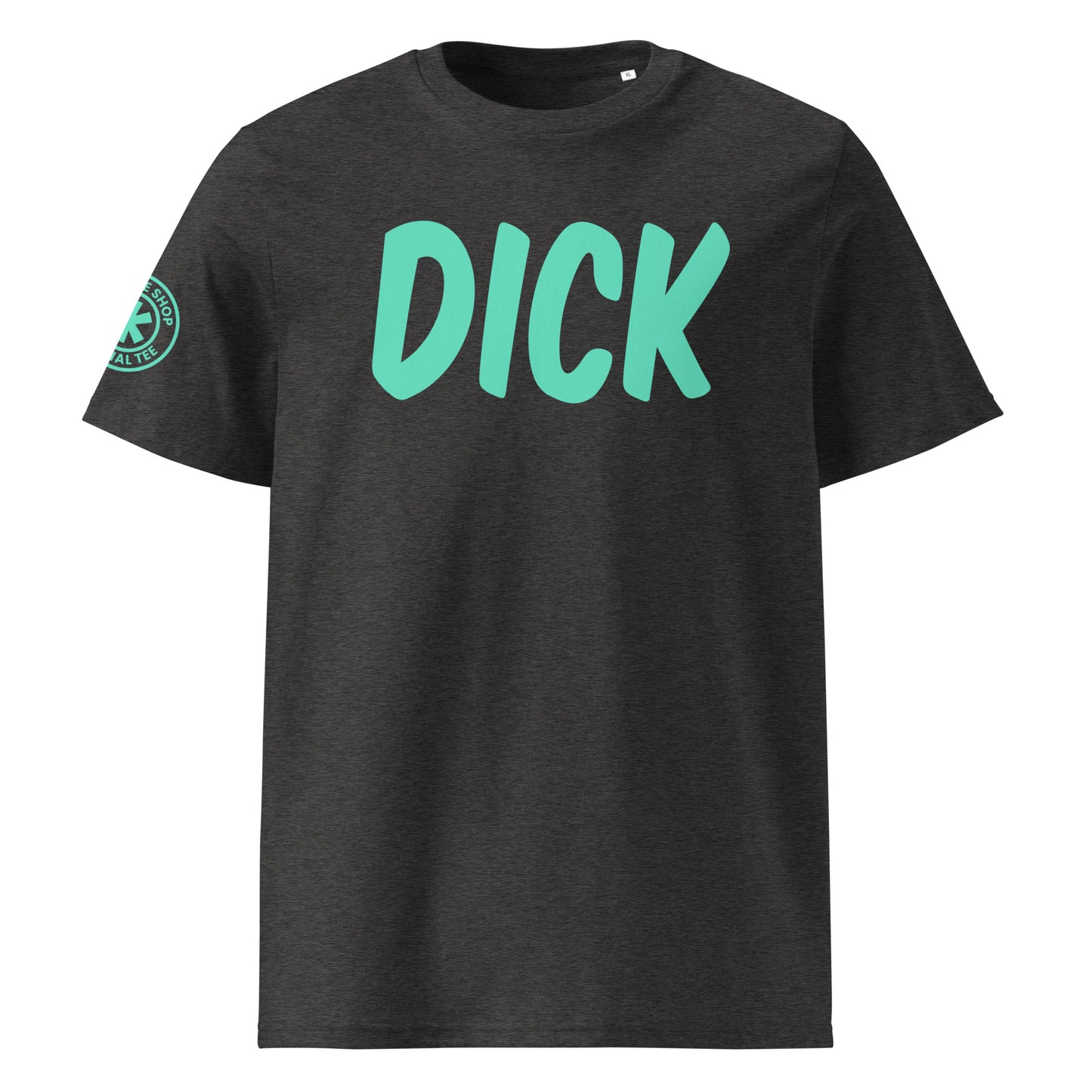 Dark Heather Grey DICK car t-shirt perfect for Caffeine and Machine.