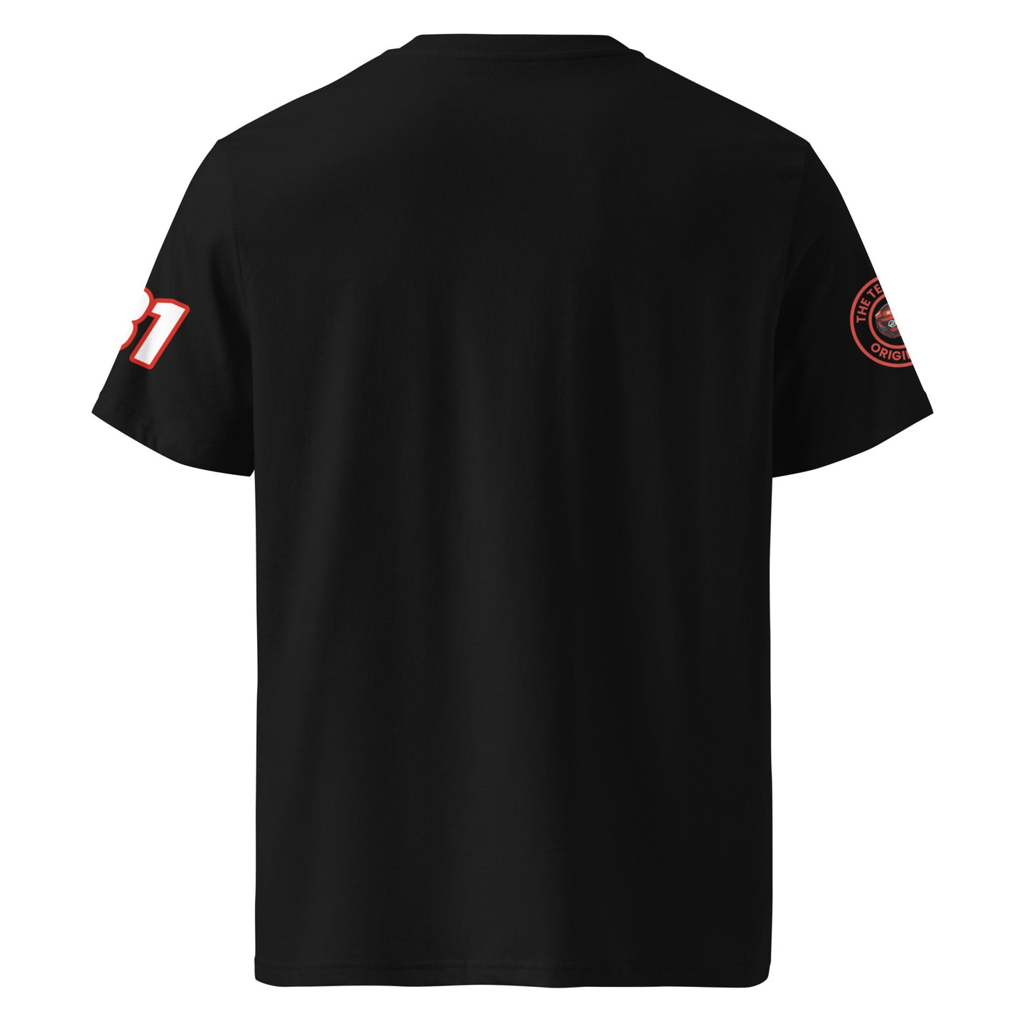 View the rear of the black Esteban Ocon T-Shirt. A must-have for any F1 fan and petrol head.