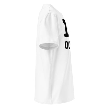 Right profile showing fit and sleeve detail with French flag styling.