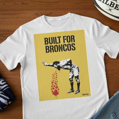 BUILT FOR BRONCOS Rugby T-Shirt - Yellow