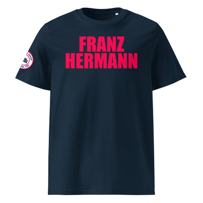 Franz Hermann GT3 T-shirt in navy, front view – Max Verstappen Nürburgring inspired design
