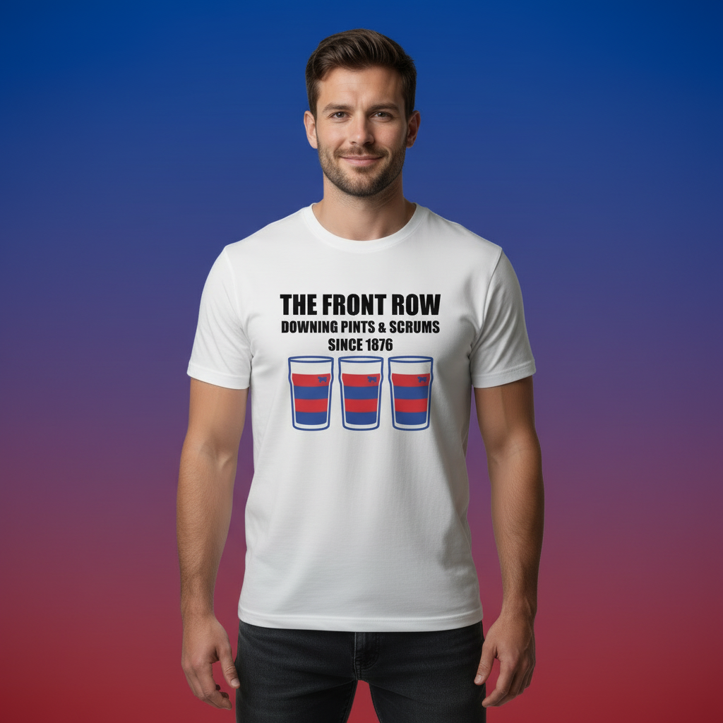 Clontarf FC Rugby T-Shirt – The Front Row Downing Pints & Scrums Since 1876