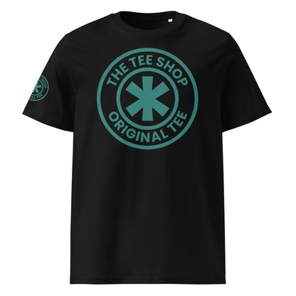 Check out this F1 inspired Tee Shop Crew T-shirt in black with an Aston Martin Green Logo 