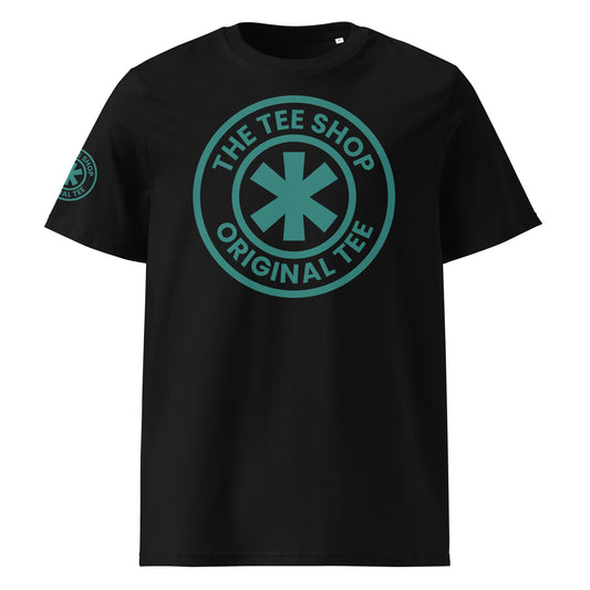 Check out this F1 inspired Tee Shop Crew T-shirt in black with an Aston Martin Green Logo 