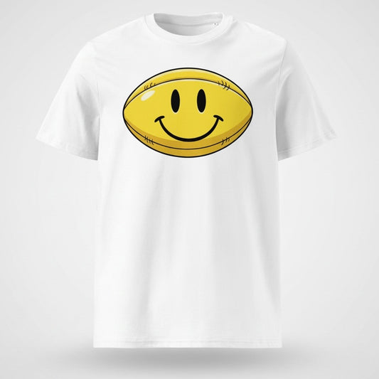 Yellow Smiley Face Rugby T-Shirt