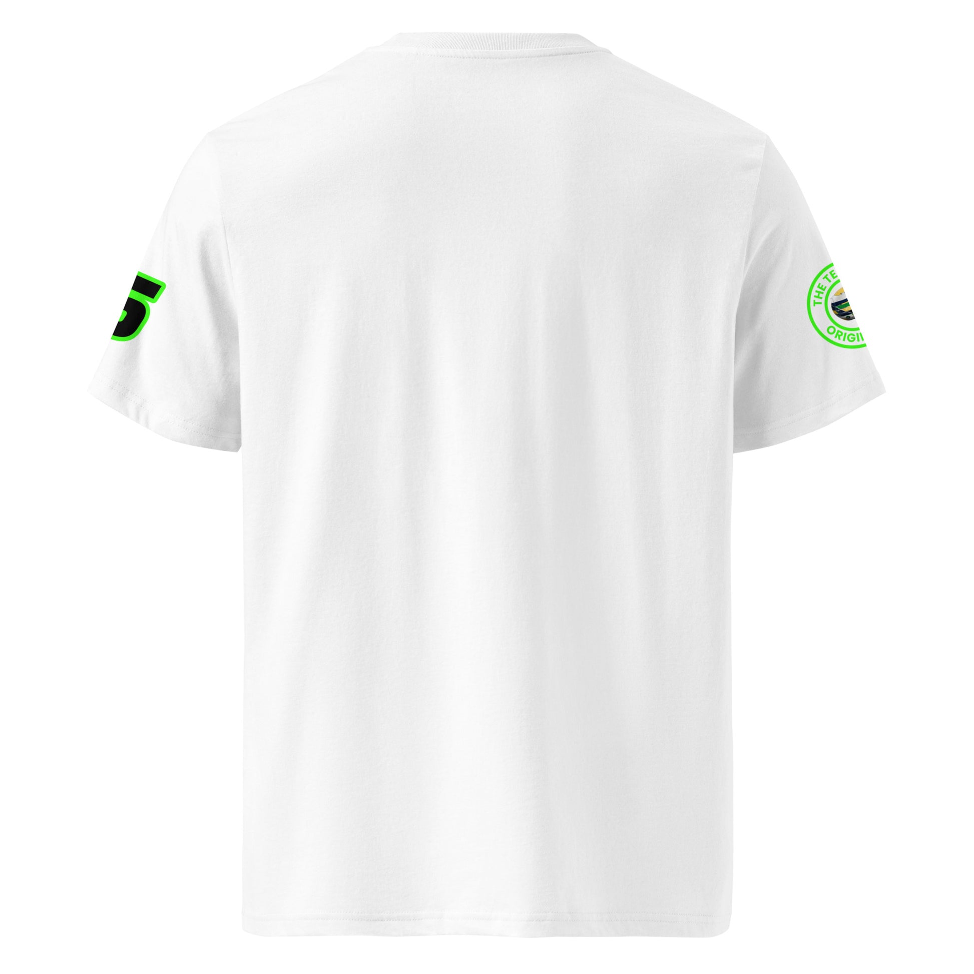 View the rear of the white Gabriel Bortoleto T-Shirt. A must-have for any F1 fan and petrol head.