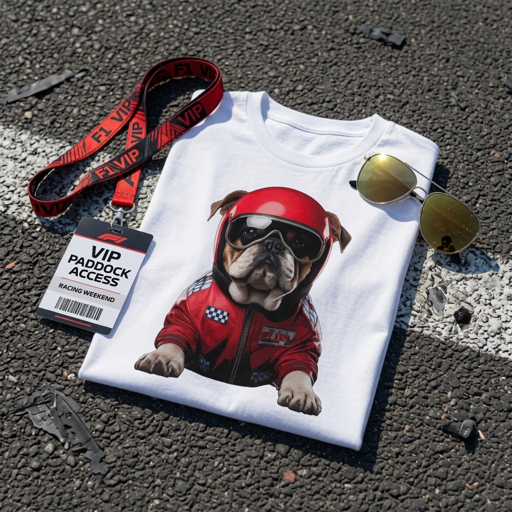 Roscoe Racing Dog T-Shirt