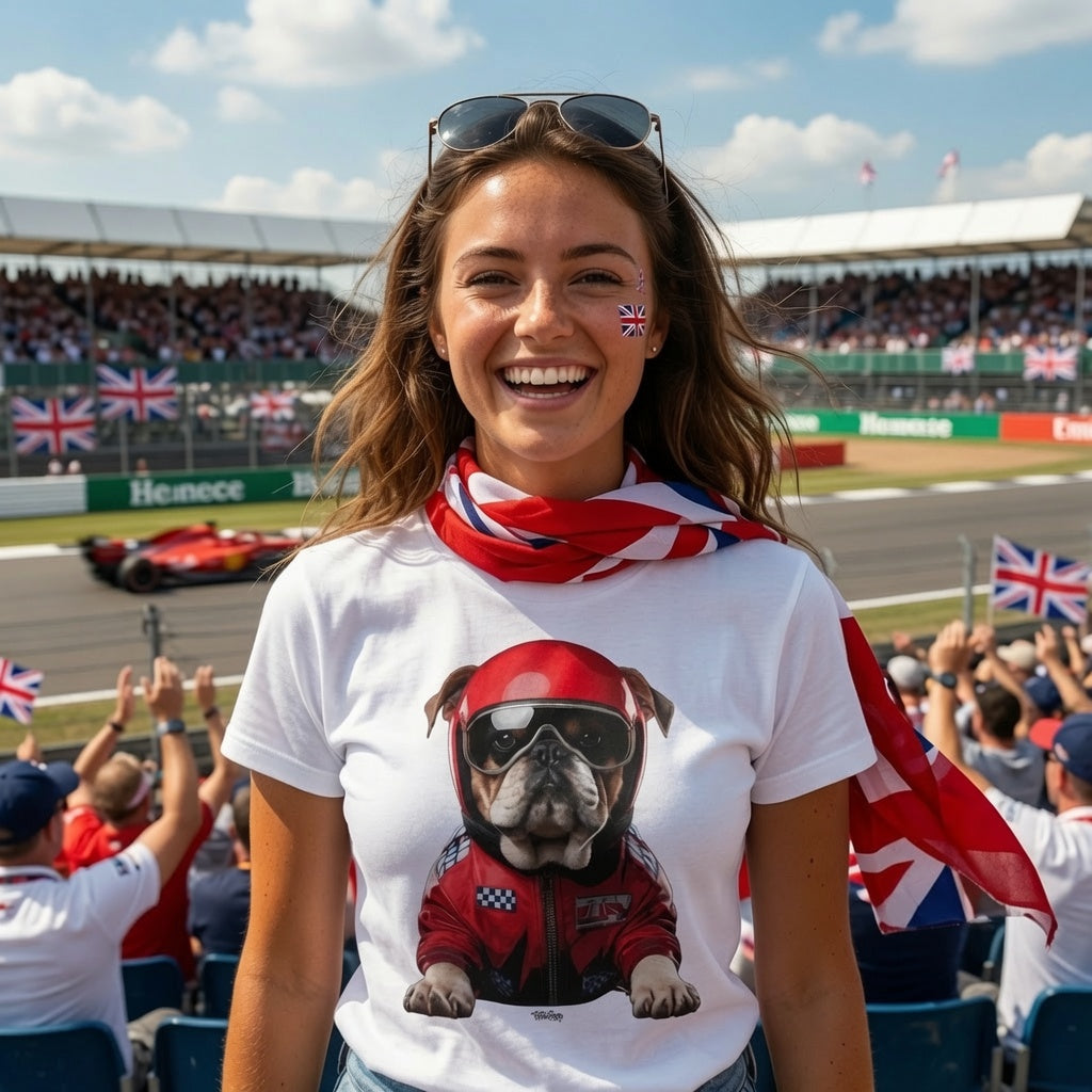 Roscoe Racing Dog T-Shirt