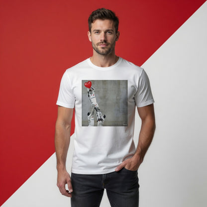 Ulster Home 1999 Lineout Street Art Rugby T‑Shirt Red Heart