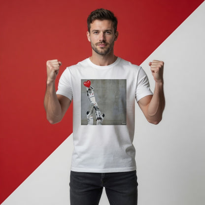 Ulster Home 1999 Lineout Street Art Rugby T‑Shirt Red Heart