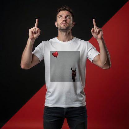 Blackheath Rugby Boy Dreams Street Art T‑Shirt with Blue Heart