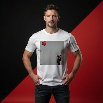 Blackheath Rugby Boy Dreams Street Art T‑Shirt with Blue Heart