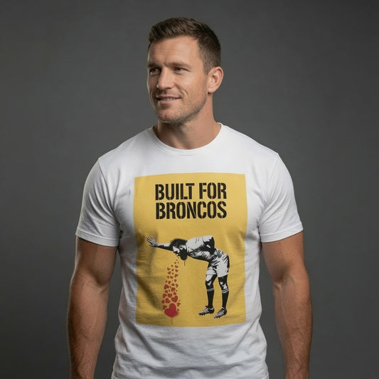 BUILT FOR BRONCOS Rugby T-Shirt - Yellow