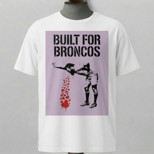 BUILT FOR BRONCOS Rugby T-Shirt - Grape