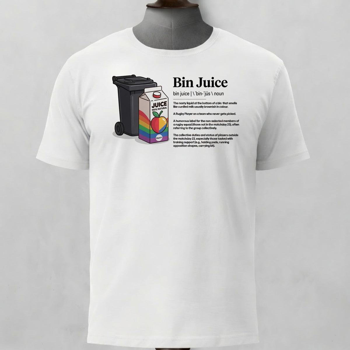 Bin Juice Definition Rugby T-Shirt