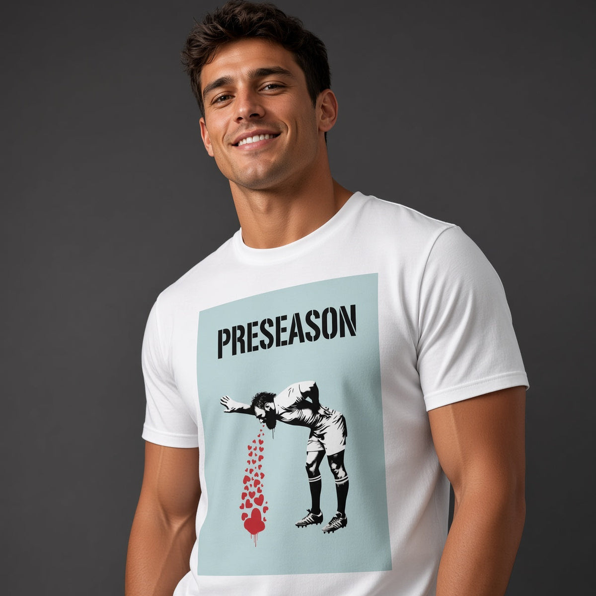 PRESEASON Rugby T‑Shirt - Light Cyan