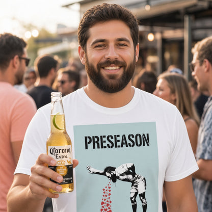 PRESEASON Rugby T‑Shirt - Light Cyan