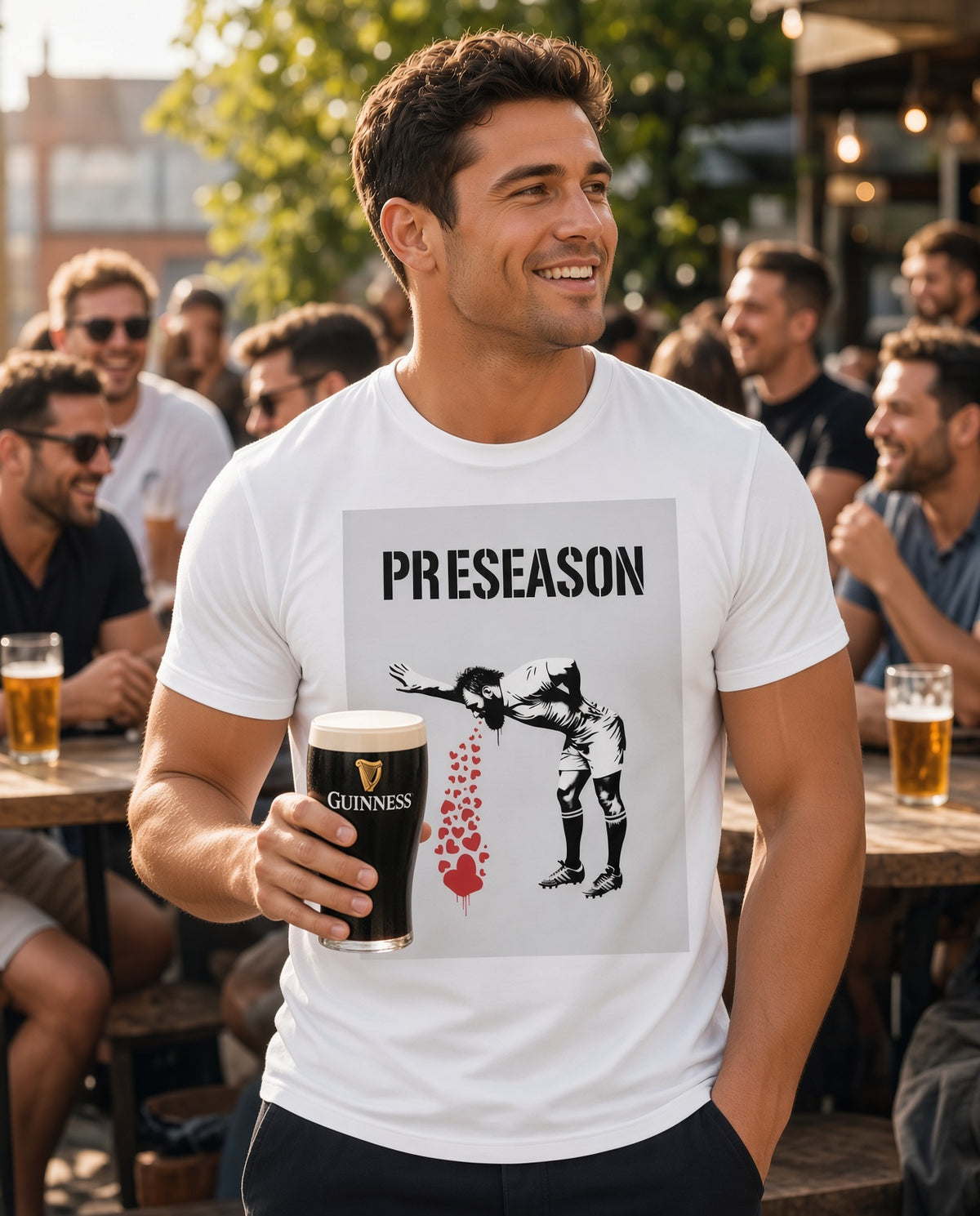PRESEASON Rugby T‑Shirt - Platinum