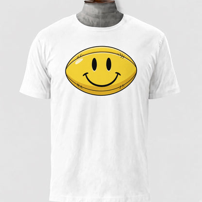 Yellow Smiley Face Rugby T-Shirt