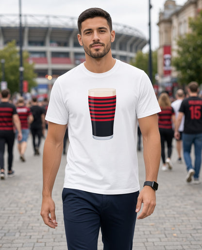 Saracens Retro Home Mega Pint T-Shirt