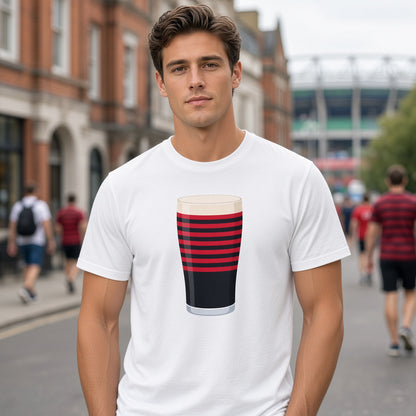 Saracens Retro Home Mega Pint T-Shirt