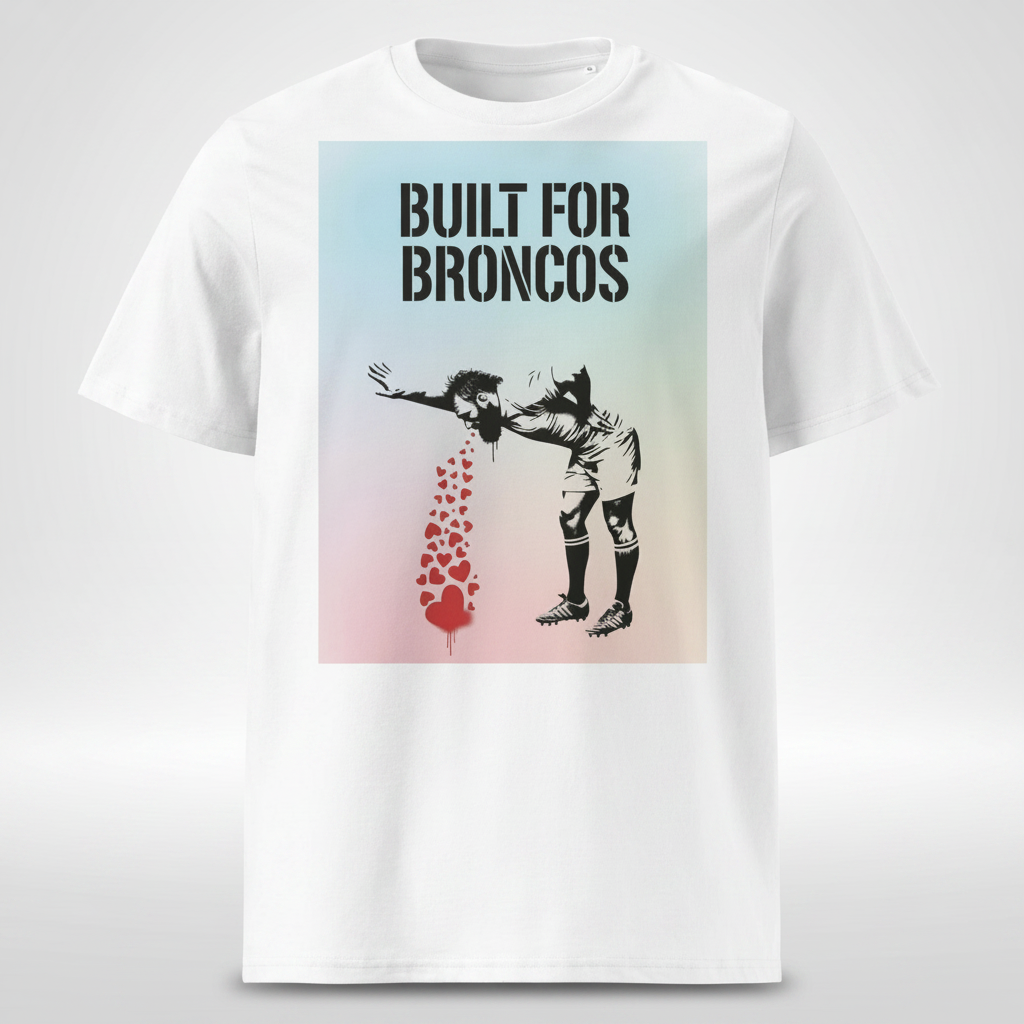 BUILT FOR BRONCOS Rugby T-Shirt - Mixed Pastel